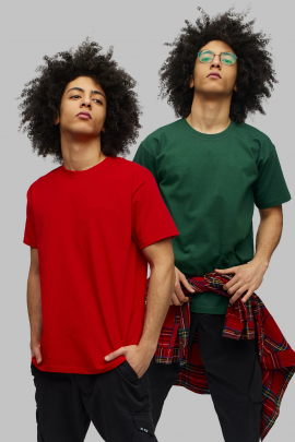 Набір чоловічих футболок YAPPI pack червоний, зелений 2шт 