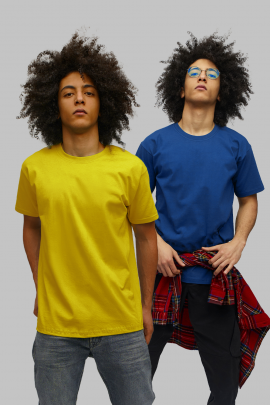 Набір чоловічих футболок YAPPI pack жовтий, синій 2шт 