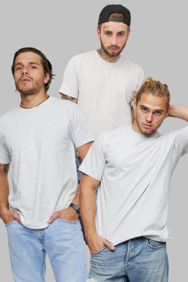 Набір чоловічих футболок YAPPI pack сіра  3шт 