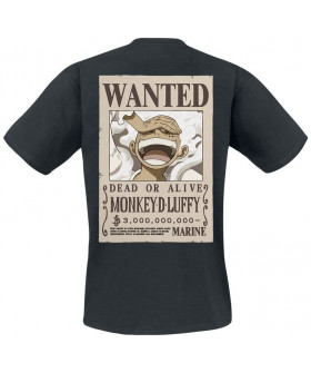 Чоловіча чорна футболка «Monkey D. Luffy»