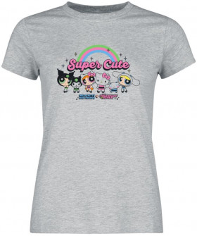 Футболка універсальна з принтом «Hello Kitty & Powerpuff Girls - Super Cute Exclusive Yes»