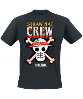Чоловіча чорна футболка «Straw Hat Crew»