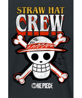 Чоловіча чорна футболка «Straw Hat Crew»