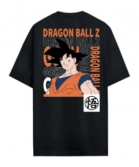 Чоловіча чорна оверсайз-футболка «Z - Goku»