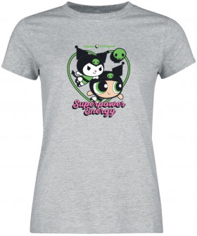 Жіноча універсальна футболка «Hello Kitty & Powerpuff Girls - Superpower Energy Exclusive Yes»