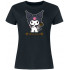 Жіноча чорна футболка «Hello Kitty and Friends - Kuromi»