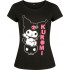 Жіноча чорна футболка «Hello Kitty and Friends - Kuromi»