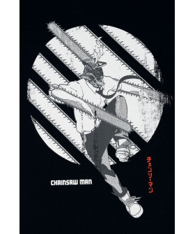 Чоловіча чорна футболка «Chainsaw Man»