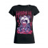Жіноча чорна футболка «Panda666 - Girls' T-shirt»