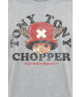 Чоловіча сіра футболка «One Piece - Tony Tony Chopper»