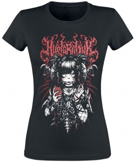 Жіноча чорна футболка «Manga Goth - Girls' T-shirt»