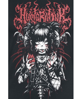 Жіноча чорна футболка «Manga Goth - Girls' T-shirt»