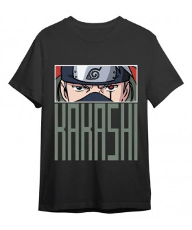 Чоловіча чорна футболка «Naruto Kakashi Eyes Black»