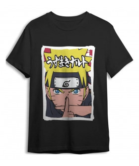 Чоловіча чорна футболка «Naruto Shippuden X Black»