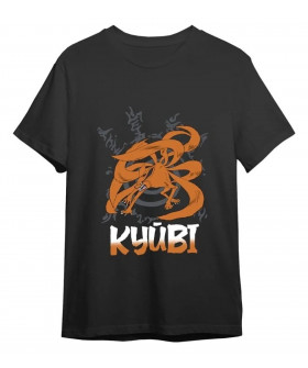 Чоловіча чорна футболка «Naruto Kyubi Black»