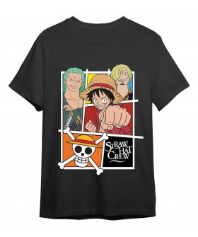 Чоловіча сіра футболка «One Piece Straw Hat Crew Grey»
