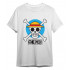 Чоловіча біла футболка «One Piece Circle Skull White»