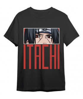 Чоловіча чорна футболка «Naruto Shippuden Itachi Eyes Black»