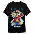 Чоловіча чорна футболка «One Piece Monkey D. Luffy Mapa Black»