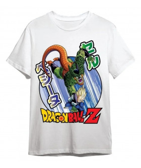 Чоловіча біла футболка «Dragon Ball Z Vegeta / Cell White»