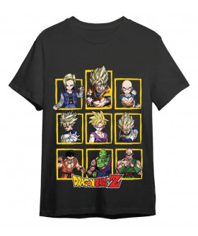 Чоловіча чорна футболка «Dragon Ball Z Characters Black»