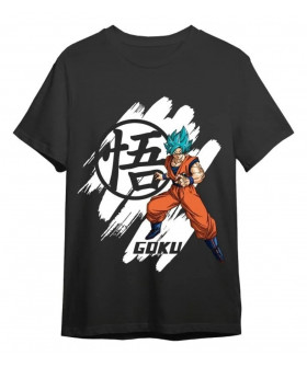 Чоловіча синя футболка «Dragon Ball Dragon Ball Super Goku Super Saiyan Blue Black»