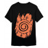 Чоловіча чорна футболка «Naruto Shippuden Retro Logo Black»