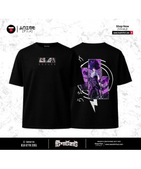 Чоловіча оверсайз-футболка Naruto «Sasuke Uchiha»
