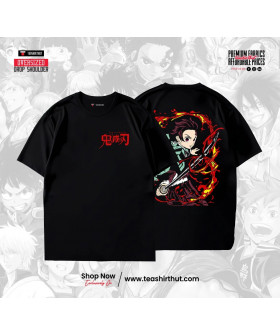 Чоловіча оверсайз-футболка Demon Slayer «Tanjiro Hinokami Kagura»