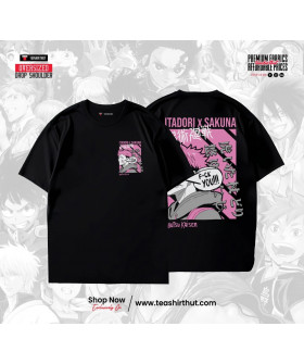 Чоловіча оверсайз-футболка Jujutsu Kaisen «Itadori x Sukuna»