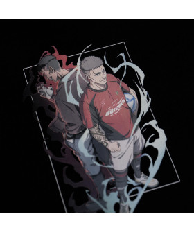 Чоловіча оверсайз-футболка «Crunchyroll x Lisandro Martinez — The Butcher»