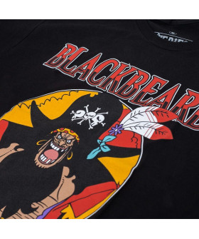 Футболка Чорний з принтом «One Piece — Black Beard»