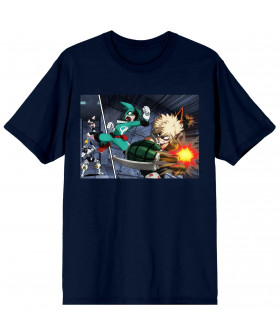 Унісекс футболка «My Hero Academia — Deku Bakugo Ochako Fight»