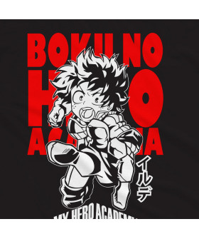 Чорна чоловіча футболка з аніме-принтом «My Hero Accademia - Boku no Hero Accademia»