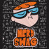 Чорна чоловіча футболка з аніме-принтом «Графіка Nerd Swag з Cartoon Network»