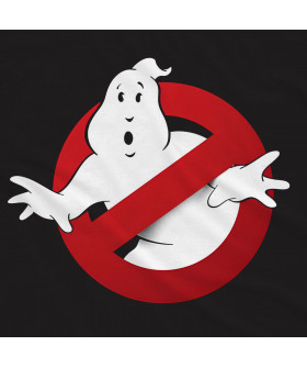 Чорна чоловіча футболка з аніме-принтом «Принт з героями Ghostbusters спереду і ззаду»