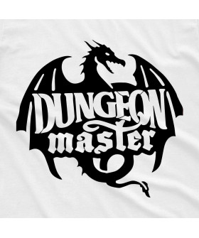 Біла чоловіча футболка з аніме-принтом «Майстер підземель з Dungeons & Dragons»