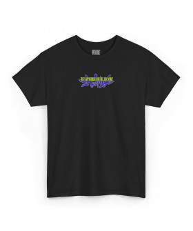 Чорна чоловіча футболка з аніме-принтом «Асука з Neon Genesis Evangelion»