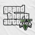 Біла чоловіча футболка з аніме-принтом «Напис Wanted у стилі GTA V»