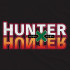 Чорна чоловіча футболка з аніме-принтом «Логотип Hunter x Hunter»