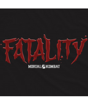 Чорна чоловіча футболка з аніме-принтом «Фаталіті з Mortal Kombat»
