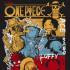 Чорна чоловіча футболка з аніме-принтом «Брати з One Piece»