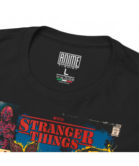 Чорна чоловіча футболка з аніме-принтом «Вілл у ролі чарівника зі Stranger Things»