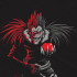 Чорна чоловіча футболка з аніме-принтом «T-shirt Death Note - Ryuk»