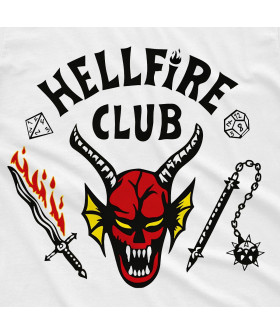 Чорна чоловіча футболка з аніме-принтом «T-shirt Stranger Things - Hellfire Club Original»