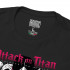 Чорна чоловіча футболка з аніме-принтом «T-shirt Attack on Titan - Mikasa»