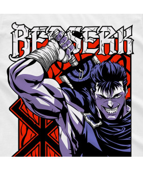 Чорна чоловіча футболка з аніме-принтом «T-shirt Berserk - Anime»