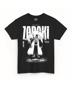 Чорна чоловіча футболка з аніме-принтом «T-shirt Bleach - Zaraki»