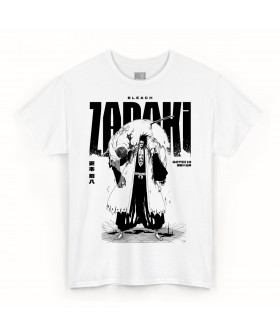Біла чоловіча футболка з аніме-принтом «T-shirt Bleach - Zaraki»