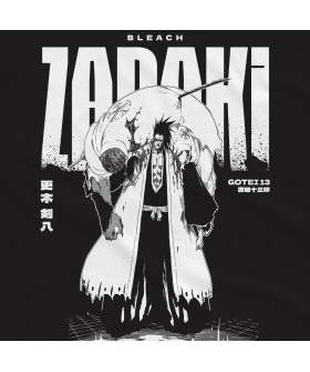 Біла чоловіча футболка з аніме-принтом «T-shirt Bleach - Zaraki»